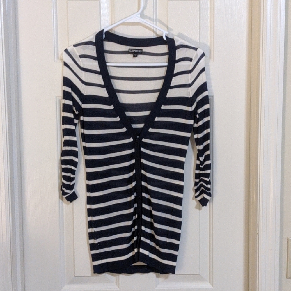 Express stripe cardigan sweater XS